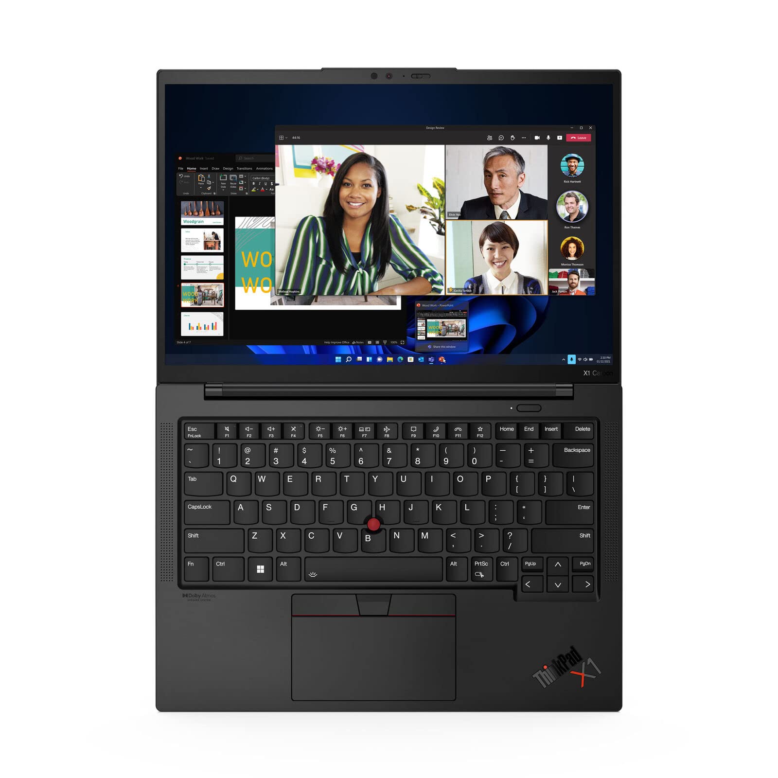 Lenovo ThinkPad X1 CARBON Gen 9 Core™ i5-1145G7 256GB SSD 16GB 14" (1920x1200) WIN11 Pro BLACK Backlit Keyboard FP Reader