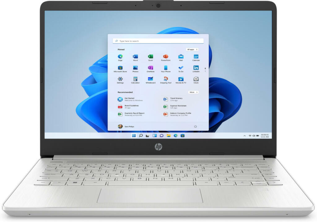 HP 14-DQ2032 Core™ i3-1115G4 128GB SSD 4GB 14" (1366x768) TOUCHSCREEN WIN11 NATURAL SILVER