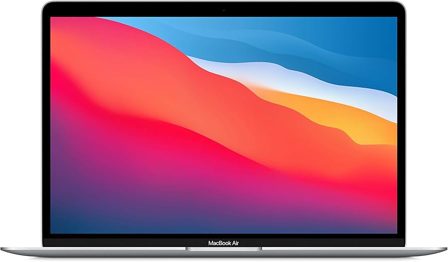 Apple MacBook Air M1 Chip 8-core 256GB SSD 8GB 13.3" (2560x1600) Retina Display MacOS Big Sur 11.0 SILVER Backlit Keyboard