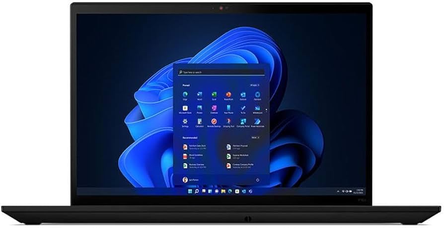 Lenovo ThinkPad P16s Gen 1 MOBILE WORKSTATION Core™ i7-1280P 512GB SSD 32GB 16" (2560x1600) WIN11 Pro BLACK Backlit Keyboard FP Reader