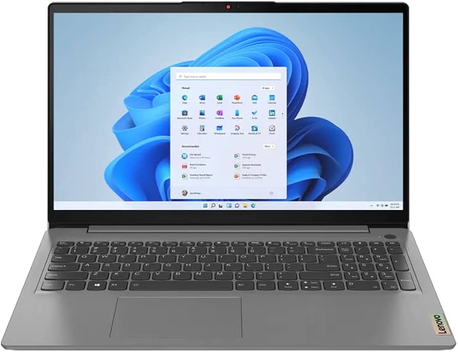 Lenovo SLIM 3 15AMN8 AMD Ryzen™ 5 7520U 256GB SSD 8GB 15.6" (1920x1080) WIN11 ARTIC GRAY Backlit Keyboard FP Reader
