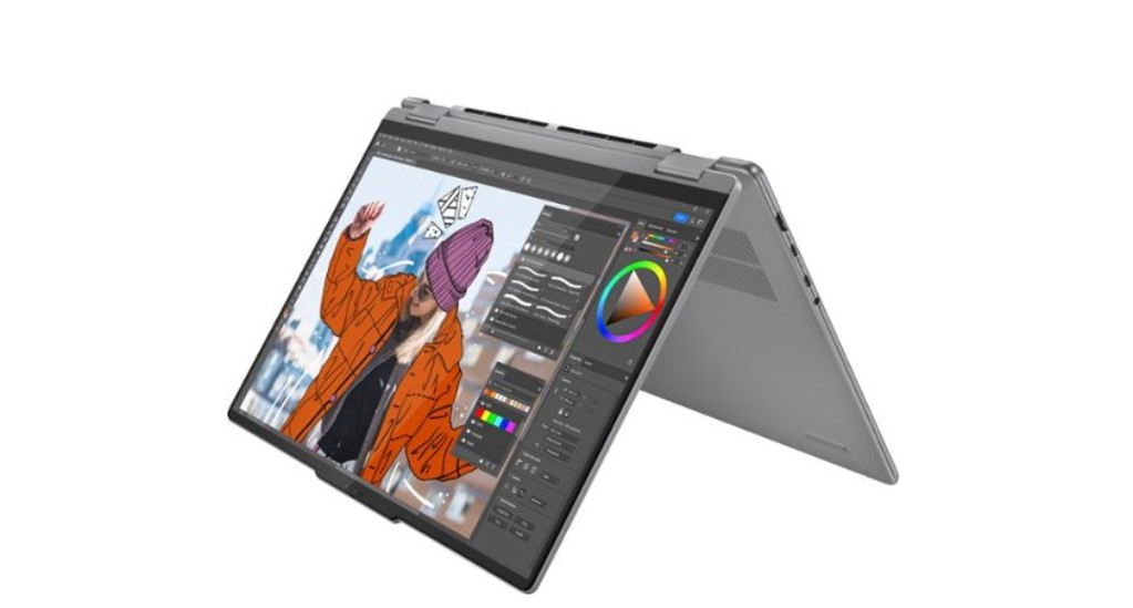 Lenovo YOGA 7 16AHP9 2-IN-1 AMD Ryzen™ 5 8640HS 512GB SSD 8GB 16" (1920x1200) TOUCHSCREEN WIN11 ARTIC GRAY Backlit Keyboard FP Reader