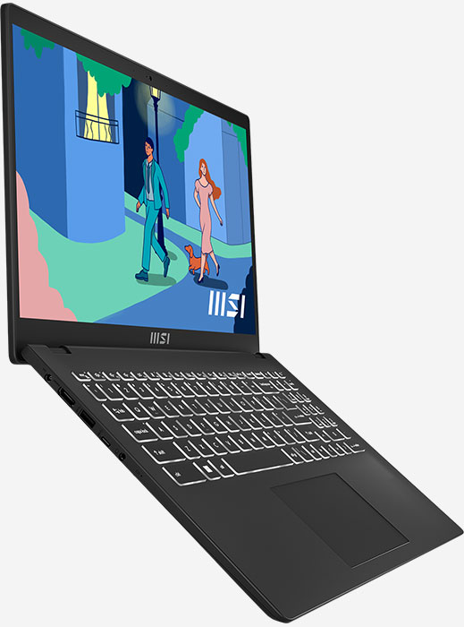 MSI MODERN 15 ULTRA THIN Core™ i7-1255U 512GB SSD 16GB 15.6" (1920x1080) WIN11 CLASSIC BLACK Backlit Keyboard