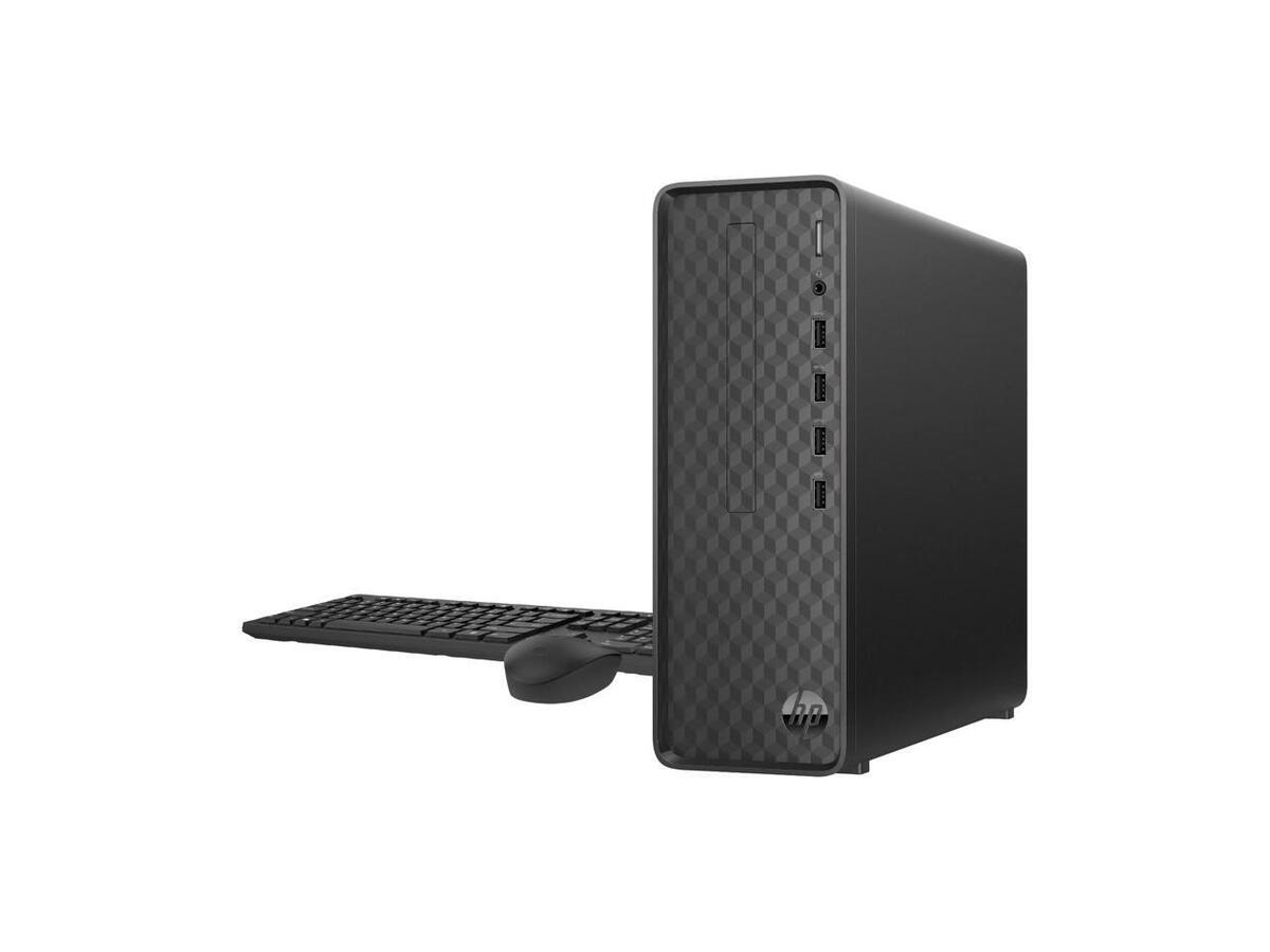 HP SLIM S01-AF2023W DESKTOP Pentium® Silver J5040 256GB SSD 8GB WIN11 BLACK Wireless Keyboard & Mouse