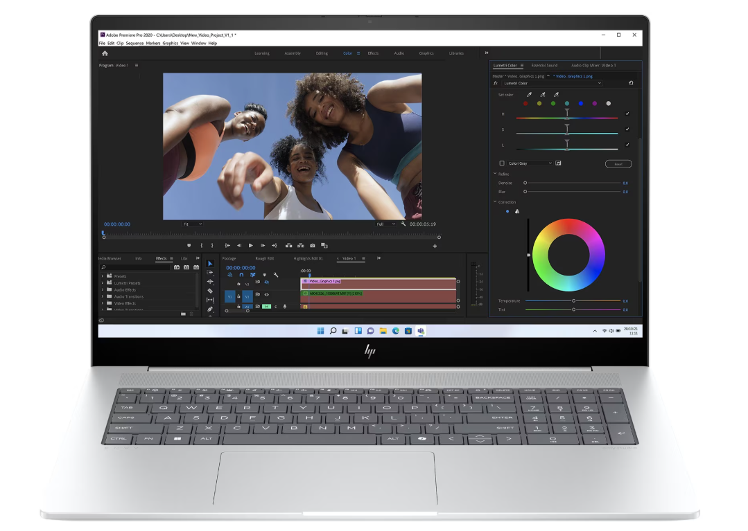 HP Envy 17-CW1023 Core™ Ultra 7 155U 1TB SSD 32GB 17.3" (1920x1080) TOUCHSCREEN WIN11 NVIDIA® RTX 3050 4096MB MOONSTONE GREY Backlit Keyboard TYPE C ADAPTER DAMAGED BOX