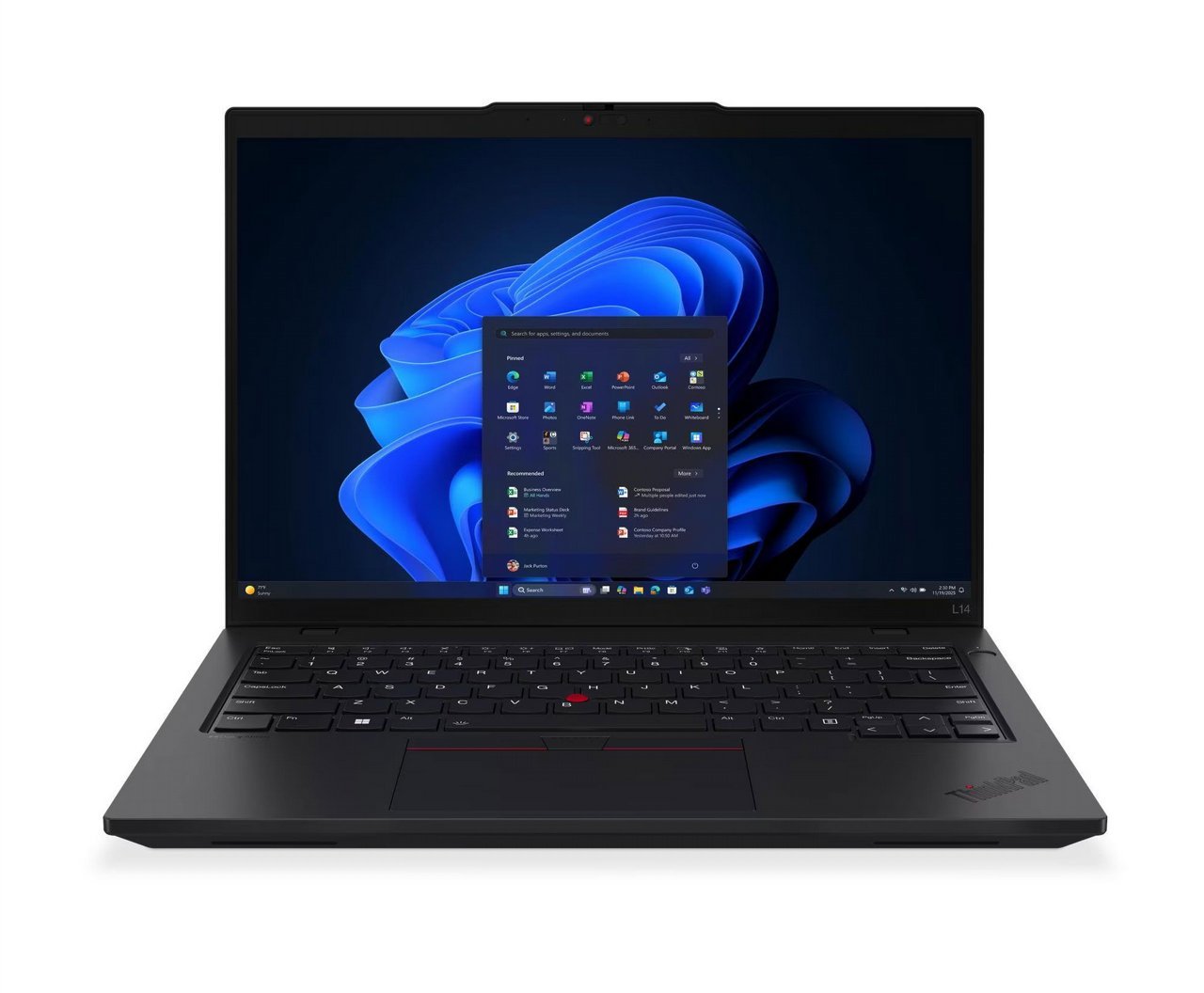 Lenovo ThinkPad L14 Gen 5 Core™ Ultra 5 135U 256GB SSD 16GB 14" (1920x1200) TOUCHSCREEN WIN11 Pro ECLIPSE BLACK Backlit Keyboard FP Reader