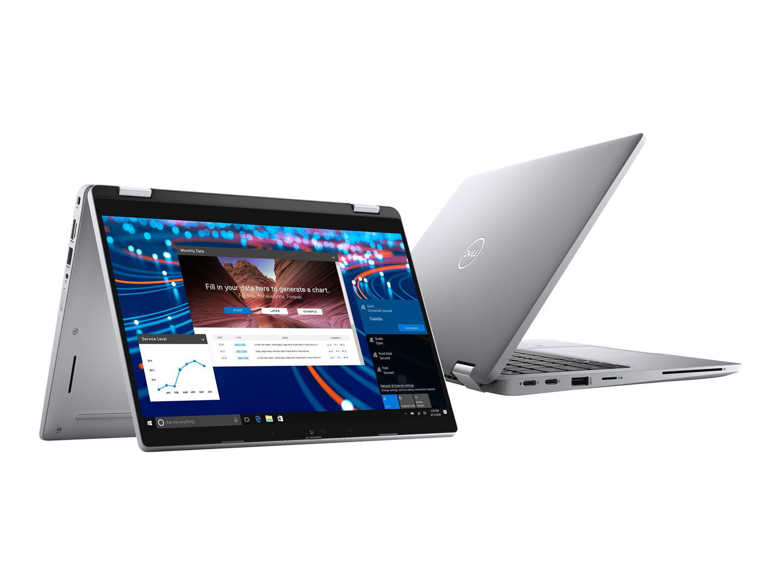 Dell Latitude 5320 2-IN-1 Core™ i7-11850G7 512GB SSD 32GB 13.3" (1366x768) TOUCHSCREEN WIN11 Pro TITAN GRAY. 1 Year