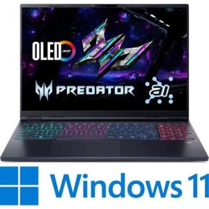 Acer PREDATOR HELIOS NEO 16S PHN16S-71-91AW GAMING Core™ Ultra 9 275HX 1TB SSD 16GB 16" (2560x1600) 240Hz WIN11 NVIDIA® RTX 5060 8192MB OSIDIAN BLACK Backlit Keyboard