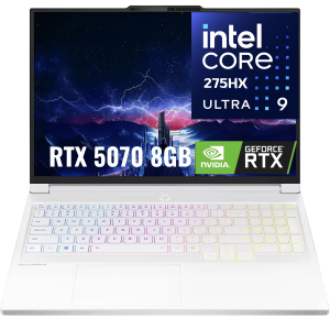 Lenovo LEGION 7 16IAX10 GAMING Core™ Ultra 9 275HX 1TB SSD 32GB 16" (2560x1600) OLED 165Hz WIN11 NVIDIA® RTX 5070 8192MB GLACIER WHITE RGB Backlit Keyboard - מחשב נייד גיימינג עודפים