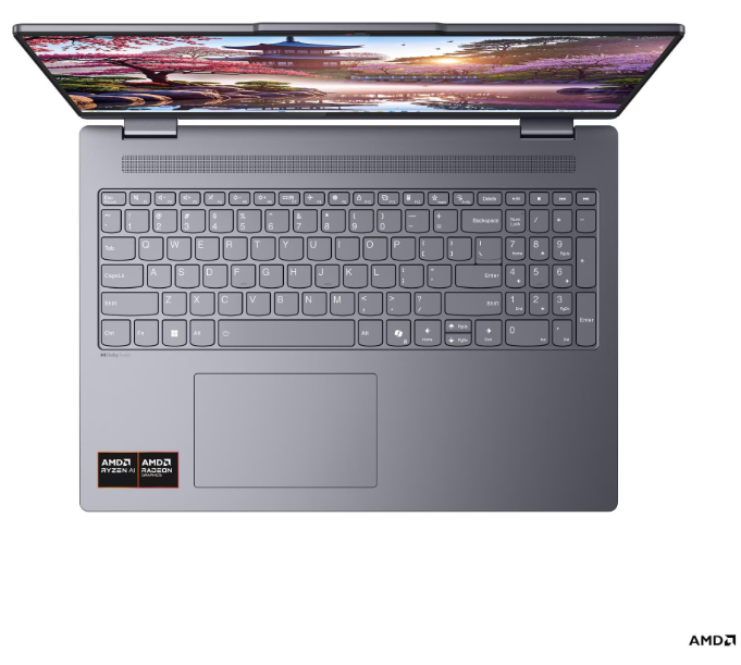 Lenovo 5 2-IN-1 16AKP10 AMD Ryzen™ AI 7 350 1TB SSD 16GB 16" (1920x1200) TOUCHSCREEN WIN11 LUNA GRAY Backlit Keyboard