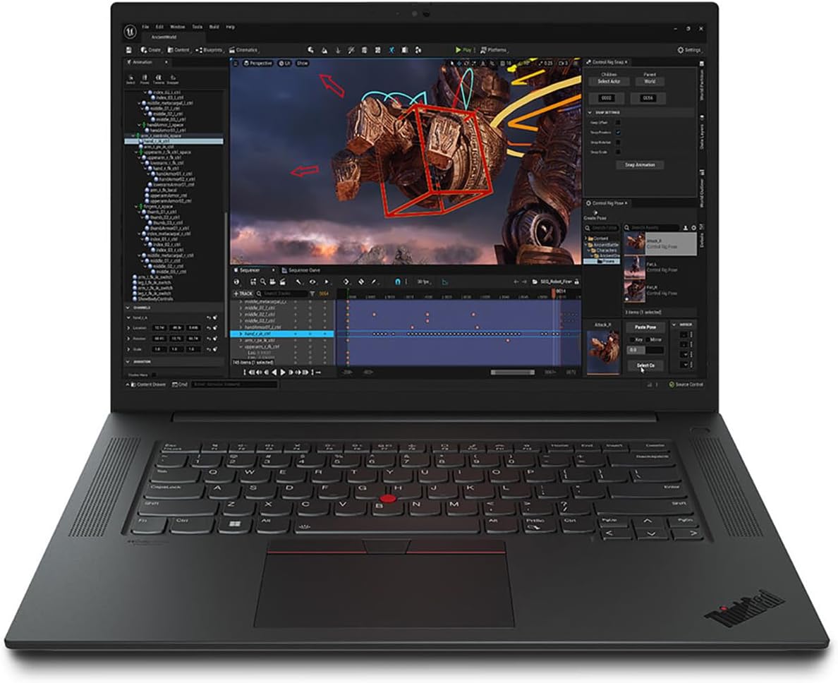 Lenovo ThinkPad P1 Gen 6 MOBILE WORKSTATION Core™ i7-13700H 1TB SSD 32GB 16" (2560x1600) WIN11 Pro NVIDIA® RTX 2000 8192MB BLACK Backlit Keyboard FP Reader