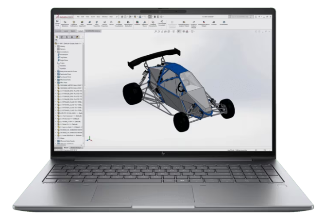 HP ZBook POWER G11 MOBILE WORKSTATION Core™ Ultra 7 155U 512GB SSD 16GB 16" (1920x1200) WIN11 NVIDIA® RTX 500 4096MB Backlit Keyboard FP Reader
