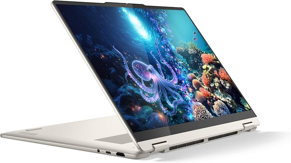 Lenovo YOGA 7 16AKP10 2-IN-1 83JU0001US AMD Ryzen™ AI 5 340 512GB SSD 16GB 16" (1920x1200) TOUCHSCREEN WIN11 SEASHELL Backlit Keyboard FP Reader