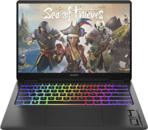 מחשב נייד עודפים לגיימינג  -  HP OMEN TRANSCEND 14-FB1013 GAMING Core™ Ultra 7 255H 1TB SSD 32GB 14" (2880x1800) 2ms OLED 120Hz WIN11 NVIDIA® RTX 5060 8192MB SHADOW BLACK RGB Backlit Keyboard
