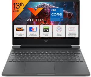 HP VICTUS 15-FA2309 GAMING Core™ i7-13620H 1TB SSD 24GB 15.6" (1920x1080) 144Hz WIN11 NVIDIA® RTX 5050 8192MB MOONSTONE GREY Backlit Keyboard INDIA English KB Layout + Plug