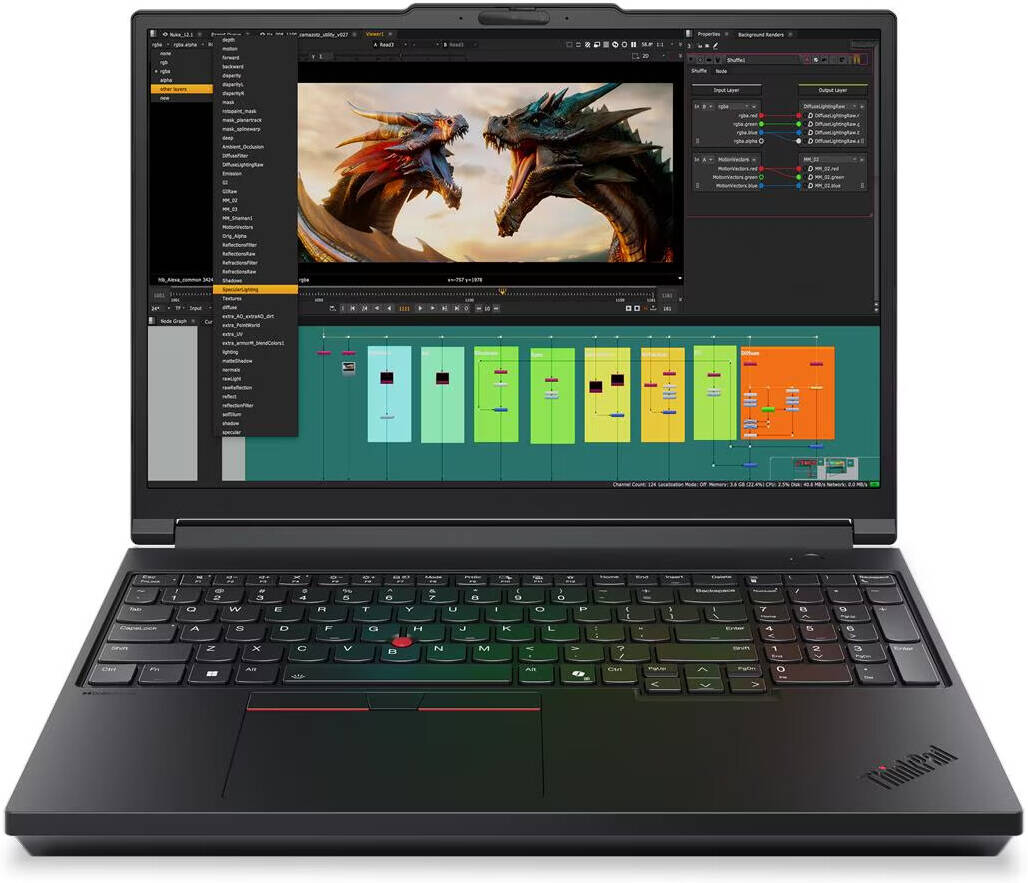 Lenovo ThinkPad P16 Gen 3 MOBILE WORKSTATION Core™ Ultra 7 255HX 2TB SSD 64GB 16" (3840x2400) WIN11 Pro NVIDIA® RTX PRO™ 3000 12288MB BLACK Backlit Keyboard FP Reader