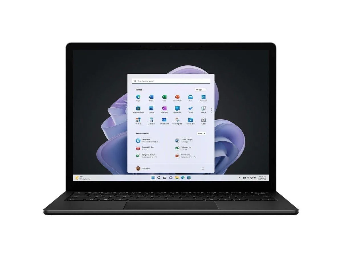 Microsoft Surface Laptop 5 Core™ i7-1265U 512GB SSD 16GB 13.5" (2256x1504) WIN11 Pro BLACK - מחשב נייד מחודש